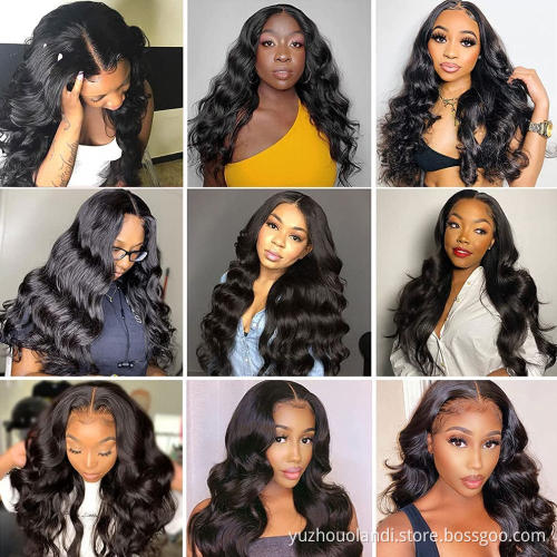 Lace Front Wig Human Hair 180% Density HD Lace Closure 13×4×1 T Part Body Wave Lace Front Human Hair Wigs for Black Women